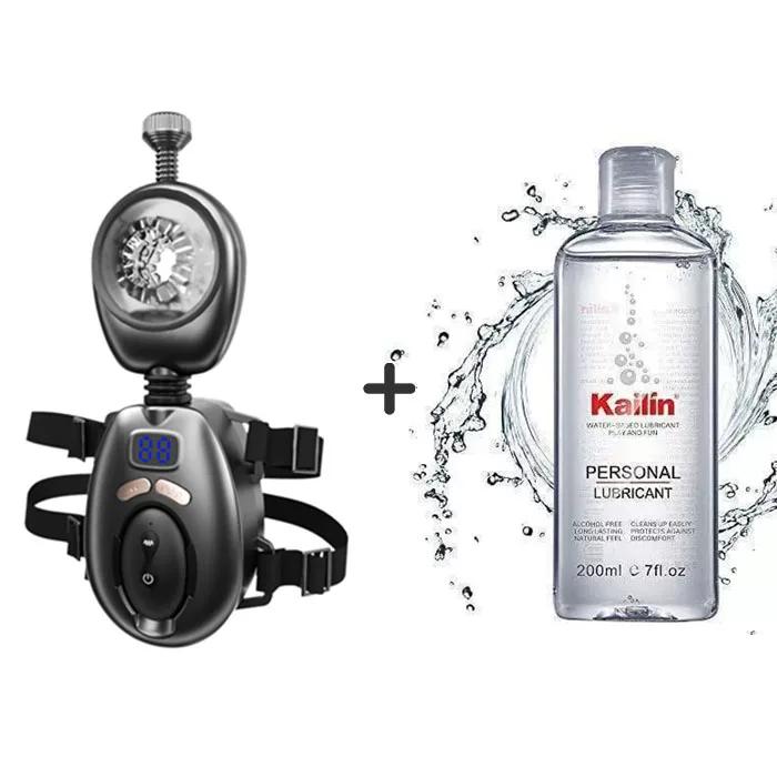 Superjoyg™Wearable Automatic 9 Swinging 9 Vibrating Male Masturbator