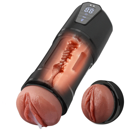 Superjoyg™10 Vibrations, 5 Suctions, Ultra-Realistic Vagina, Simulated Masturbator