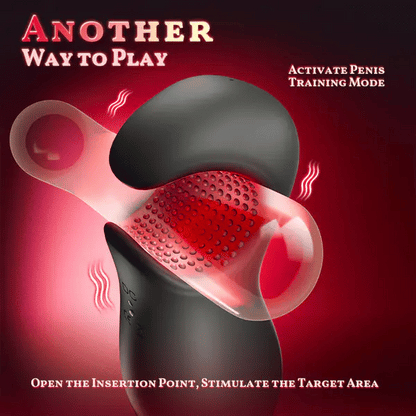 Superjoyg™9 Vibrations 4 Suctions Clamping Suction Oral Simulation Male Masturbator