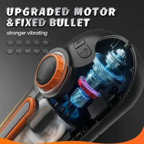 Superjoyg™10 Thrusting 10 Vibrating 3 Sucking Heating Male Masturbator