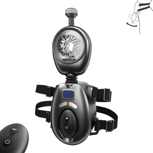 Superjoyg™Wearable Automatic 9 Swinging 9 Vibrating Male Masturbator