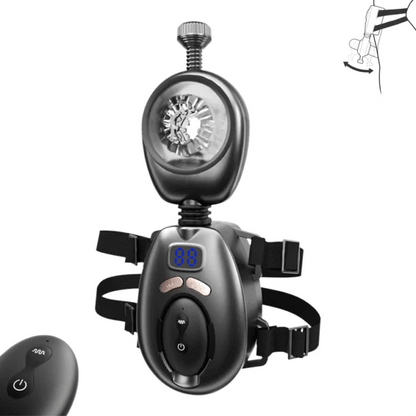 Superjoyg™Wearable Automatic 9 Swinging 9 Vibrating Male Masturbator